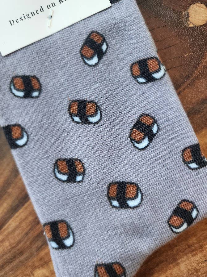 Koloa Farms - Wholesale Socks - Unisex - Musubi Sushi Spam Large socks, Fun tropical, Hawaiian sock3