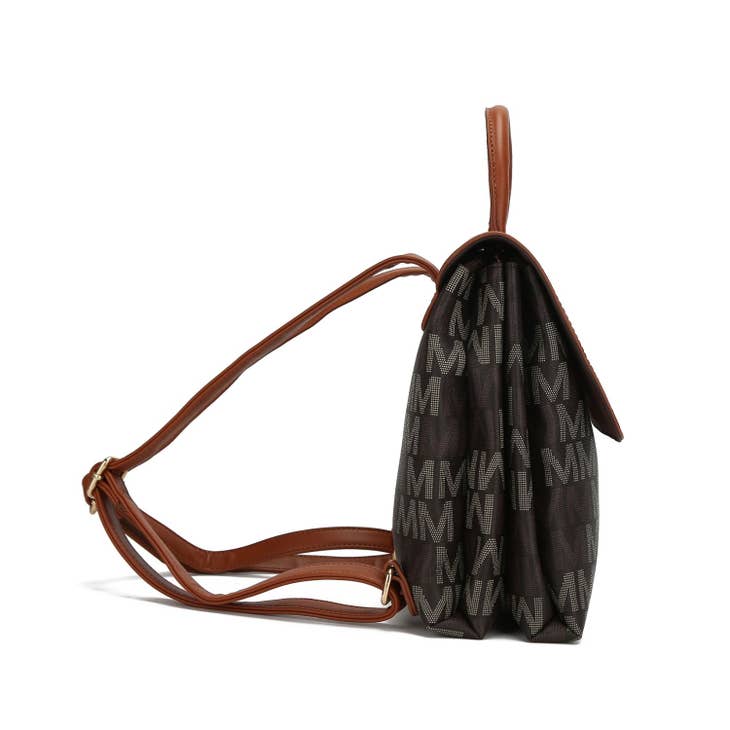 MKF Collection by Mia K Finnley Vegan Leather 3 Pc Satchel Bag, Crossbody &  Wristlet -3-piece Set in Black