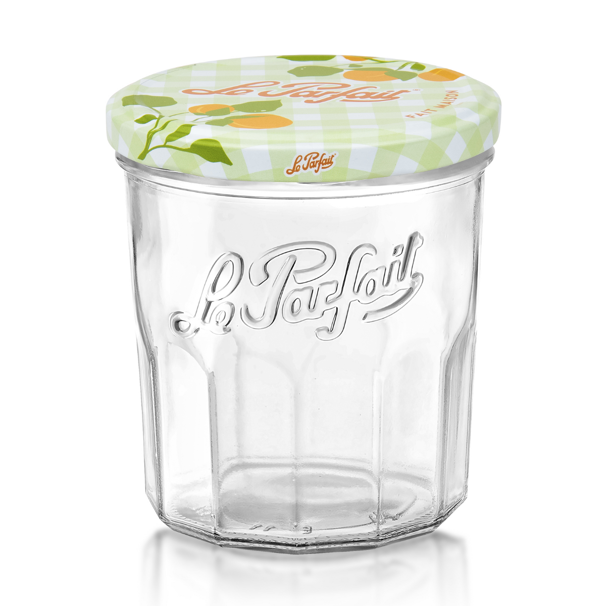 Le Parfait - Wholesale Jar - 324ml French Jam Jar Faceted Jelly Glass W Metal Twist Lid1