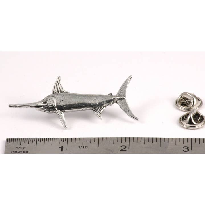 Creative Pewter Designs – Engroshandel Reversnål/knap – Sværdfisk Broadbill Tin Revers Pin eller Magnet S025