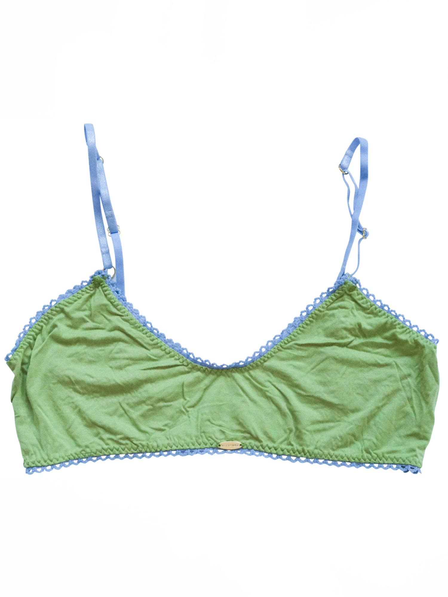 Troo. - Wholesale Bralette - Women's - Olive Bamboo Crop Bralette1