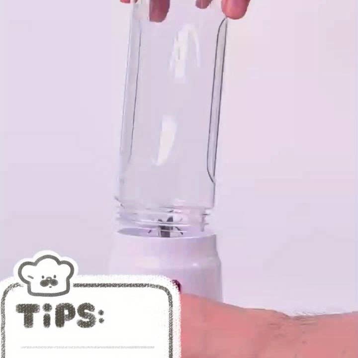 WHITE USB Rechargeable Mini Blender Portable 450Ml Includes 2 Cups Wireless Lightweight Bonus Sports Cover Perfect for Smoothies Shakes Travel Kitchen for wholesale on Faire1