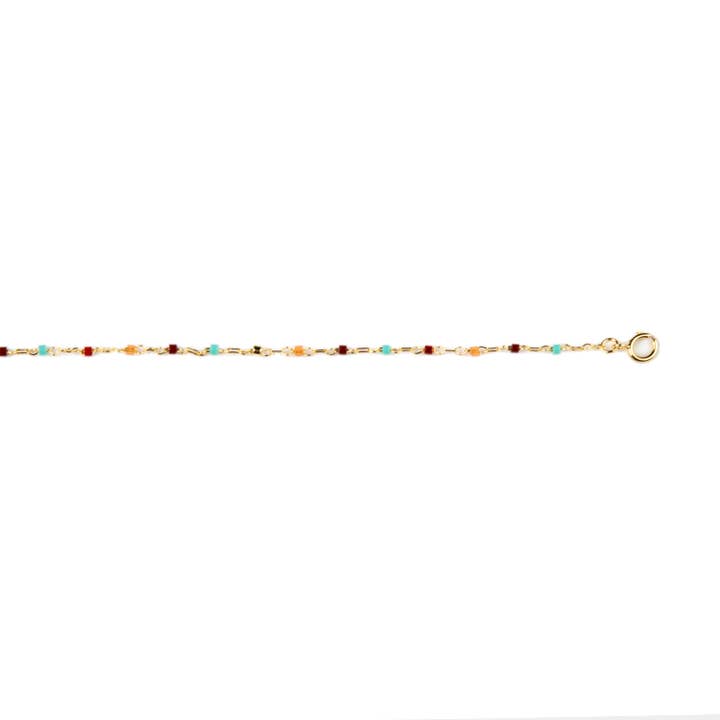 Luxenter - Wholesale Kralen/parelketting - Halsband Luxenter de Cuarzo Hidrotermal Veelkleurig acabado in goudgeel van 18K - Nespo3