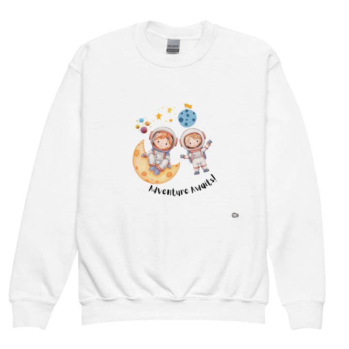 Hyggelig og Cool til Ethvert Eventyr - Børne crewneck sweatshirt for engroshandel hos Happymom