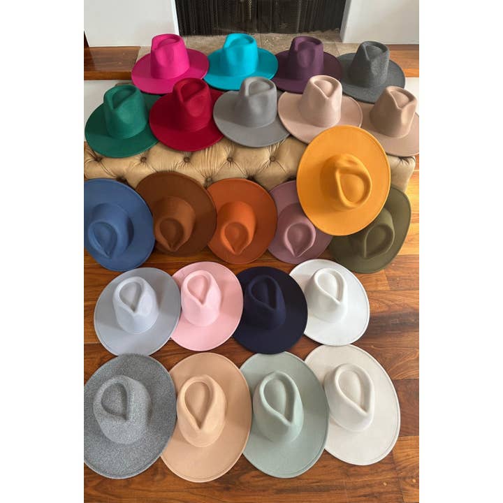 Queens INC - Wholesale Fedora - Women's - The Vegan Felt Rancher Hat – Now in 25+ Colors!