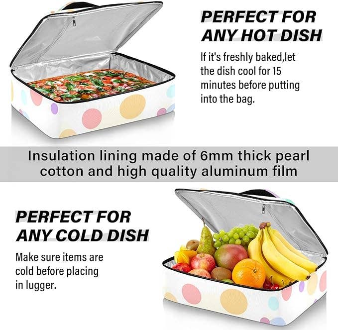 VIGOR - Wholesale Food Storage Wrap/Bag - Casserole Carriers for Hot or Cold Food Reusable Casserole10