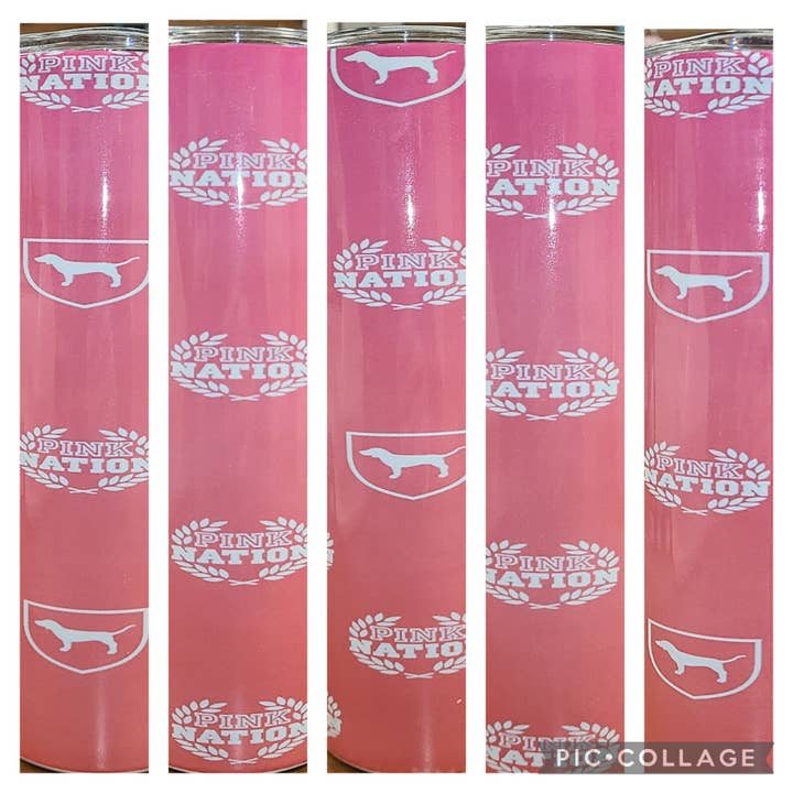 Pink Nation 20oz Sublimation Skinny Tumbler for wholesale by Unique Custom Tumblers by Ashley