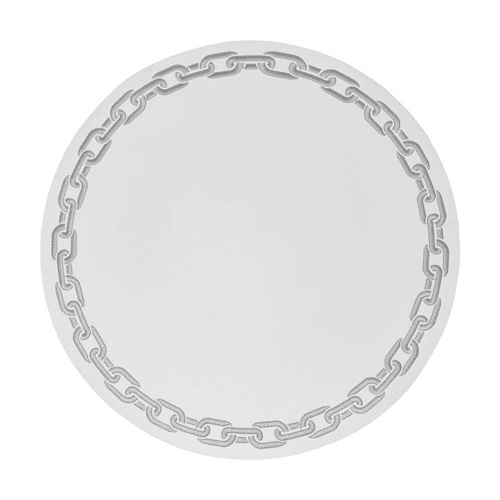 Set de 4 sets de table en similicuir à motif de chaîne pour la vente par Boker-Tov Shalom