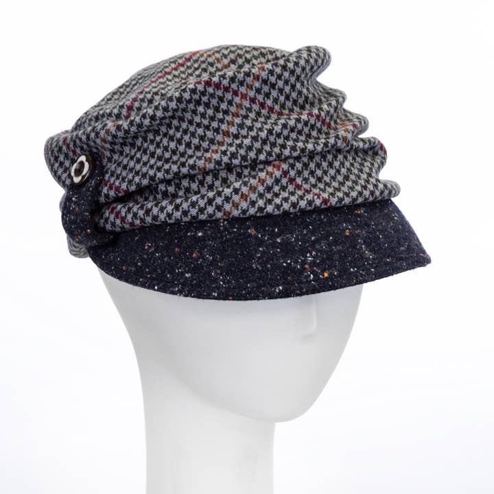 Giovannio - Wholesale Newsboy/Schoolboy Hat - Women's - Virgo Herringbone Plaid Newsboy Hat for Women1