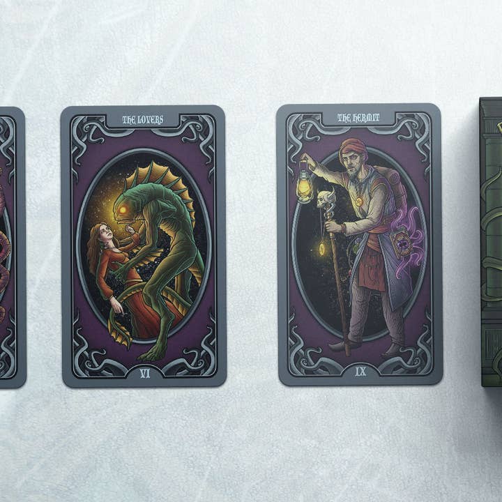 Cthulhu Project – Cartas de tarô por atacado – Tarô Cthulhu Mythos Deluxe Edição Limitada6