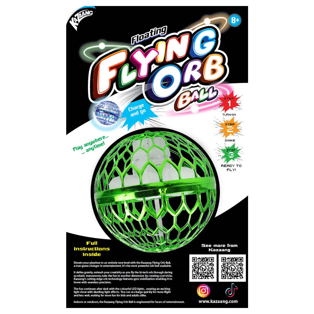 BMS Brands North America - Wholesale Light-Up Toy - Kids & Baby - Floating Flying Orb Ball - Green4