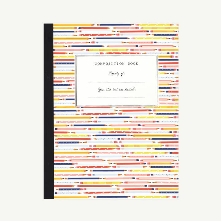 Pencils Composition Book for wholesale by Mr. Boddington's Studio