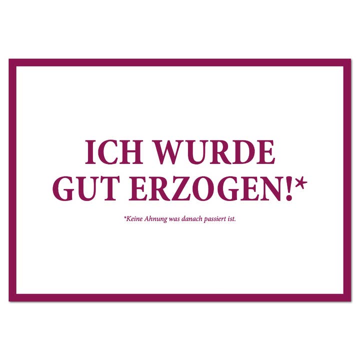 Rabenmütter Verlag UG - Wholesale Postcard - Postcard “Well Bred”