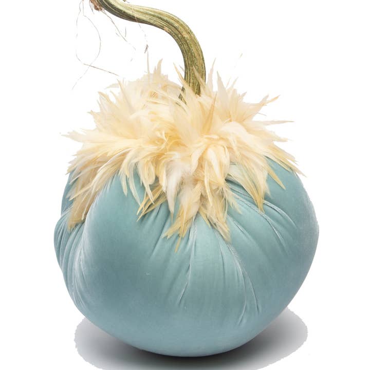 Seafoam w/White Saddle Feather Collar for wholesale by Hot Skwash