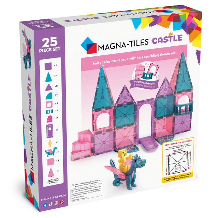 Magna-Tiles - Wholesale Building Set - Kids - Magna-Tiles Castle 25-Piece Set