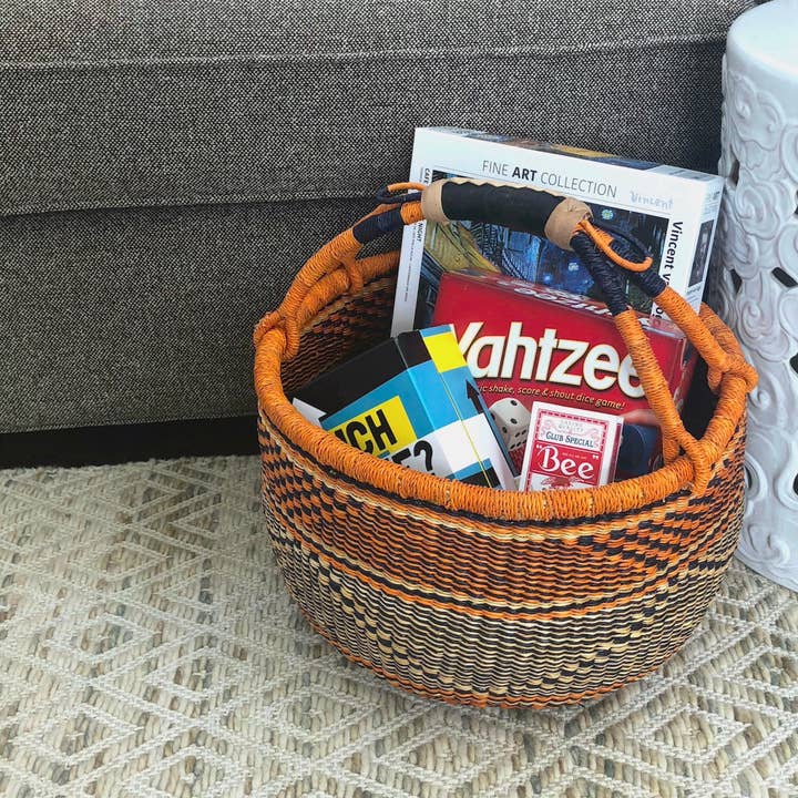 Ti-a Woven Goods - Wholesale Storage Bin - Round Storage Basket - SALE13