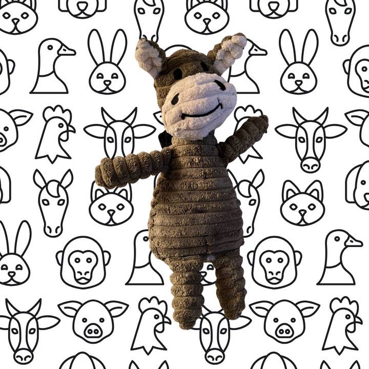 Squeaky Donkey Dog Toy for wholesale by the king of hearts