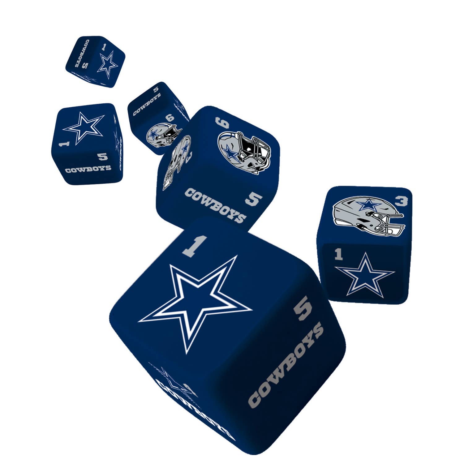 Masterpieces Puzzles - Wholesale Dice - Dallas Cowboys Dice Set - 19mm1