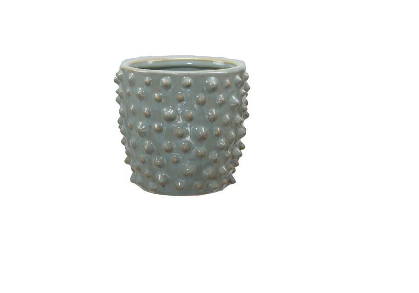 DRYdecorations - Wholesale Plant Pot - Stoneware bloemen pot blue