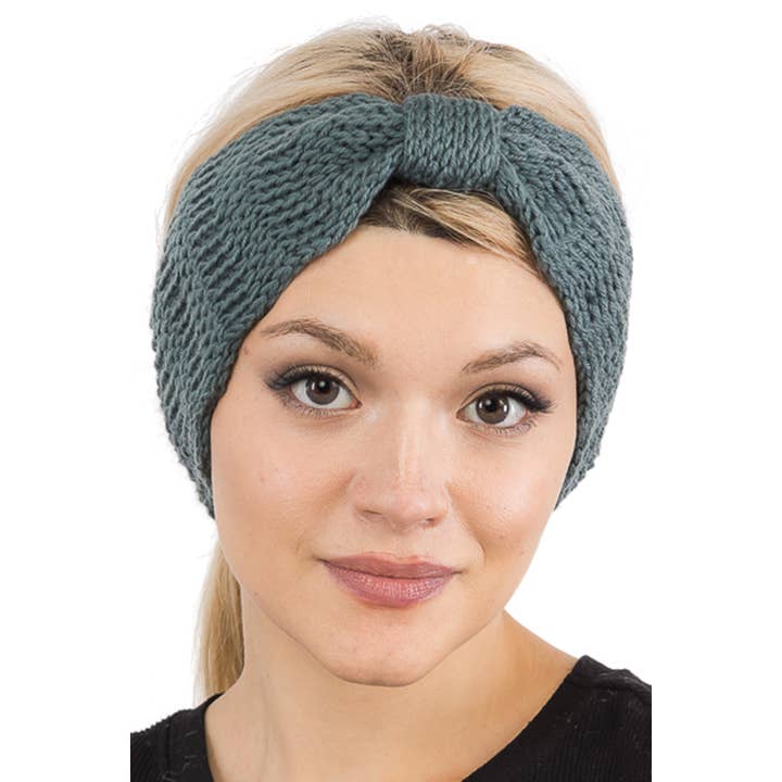 Cap Zone – Großhandel Fashion-Stirnband – Damen – Gewelltes, geripptes Strick-Band mit Chevron-Stockinette-Stich im Zickzack4