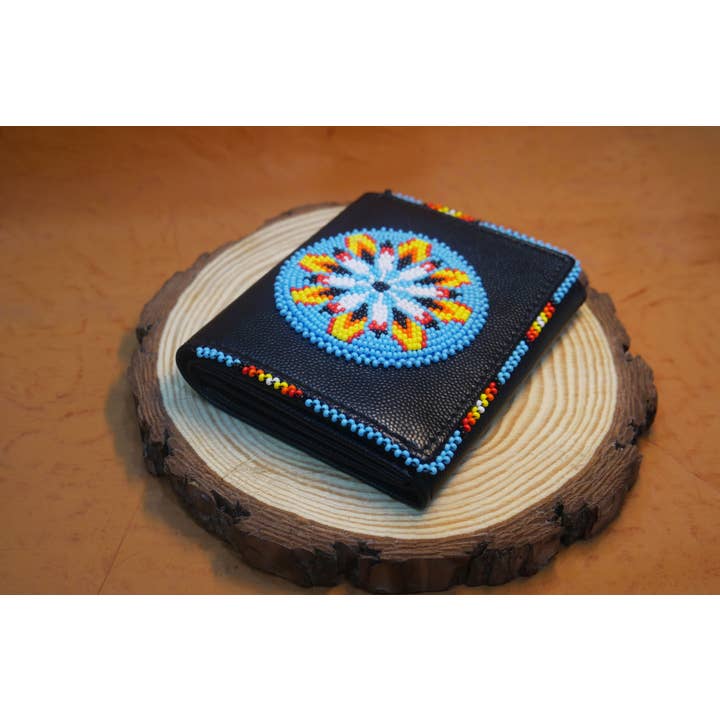 KANGURAH - Wholesale Coin Purse - Women's - Native Beaded Leather Purse, Coin Purse , Card Holder