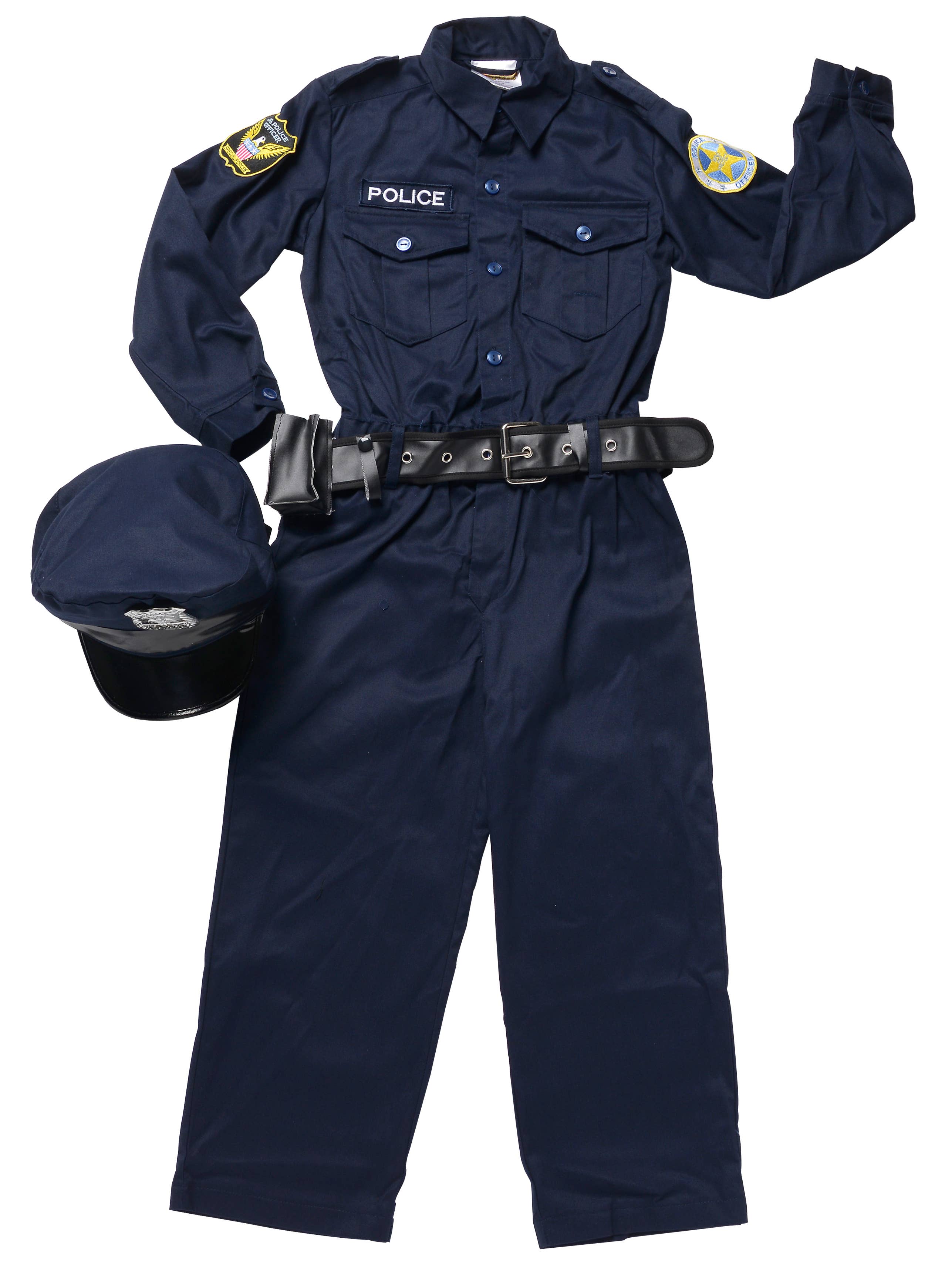 Aeromax Toys - Wholesale Costume - Kids - Jr. Police Officer Suit W/Cap & Belt3