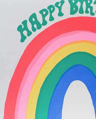Alphabet Studios – wholesale Birthday card – BIRTHDAY RAINBOW GREETING CARD1