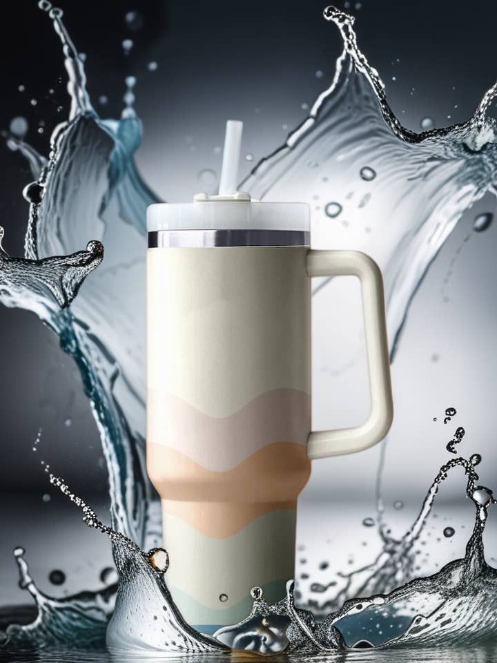 Gobelet Desert Sunset avec poignée - 40 oz pour la vente par HugeBlue Ventures LLC