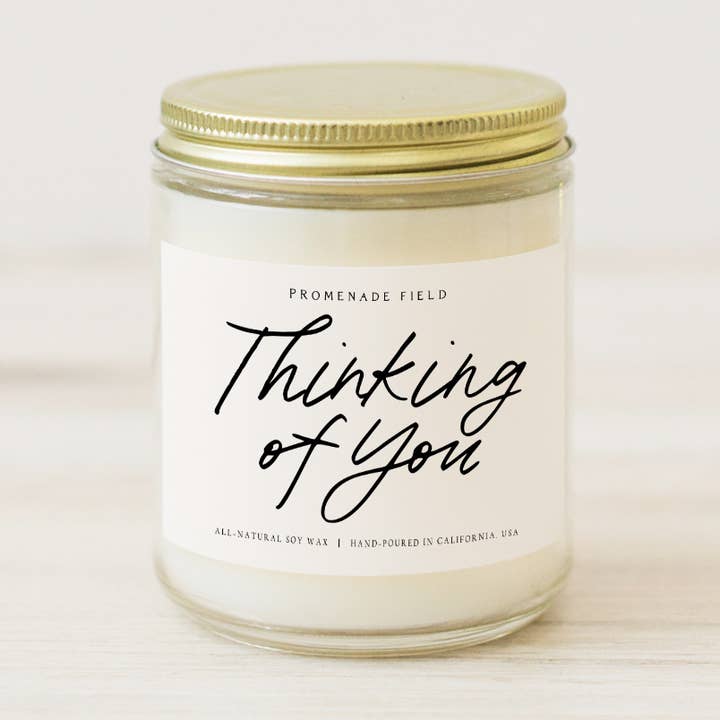 Denke an dich Soja Kerze für den Großhandel von Promenade Field