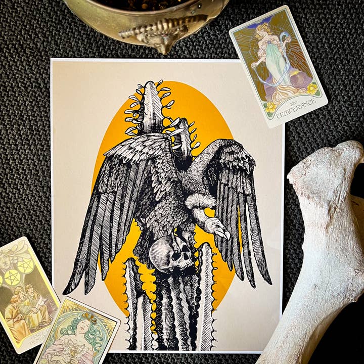 Impression artistique Desert Dead 11 x 14 pour la vente par Chaos Magic Studio