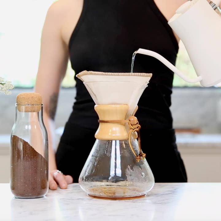 CoffeeSock – Großhandel Kaffeefilter – Wiederverwendbare Bio-Kaffeefilter - Chemex® 6-13 Tassen Half Moon