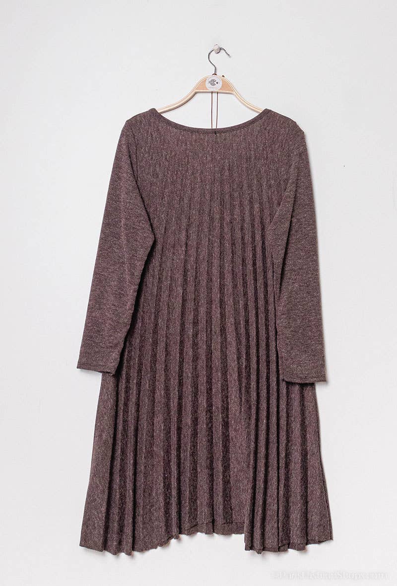 P&R STAR - Wholesale Dress - Women's - Pleated knit dress7