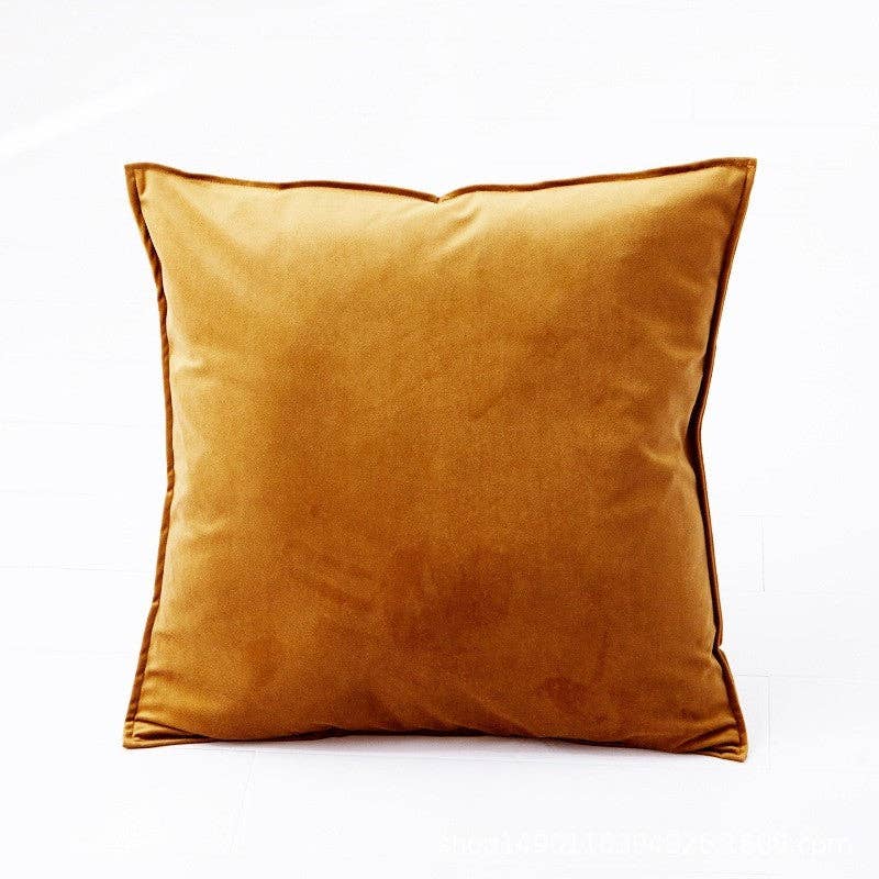 FurDecoration - Wholesale Throw Pillow Cover - Solid Color Square Soft Velvet Sofa Bed Throw Pillow Cover3