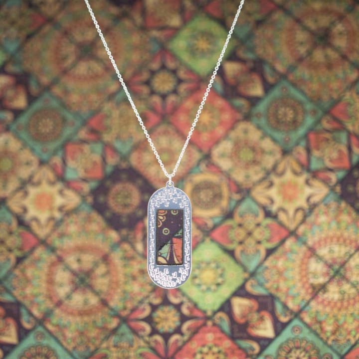 Collier JOYA BLOSSOM argenté pour la vente par Little Etincelle