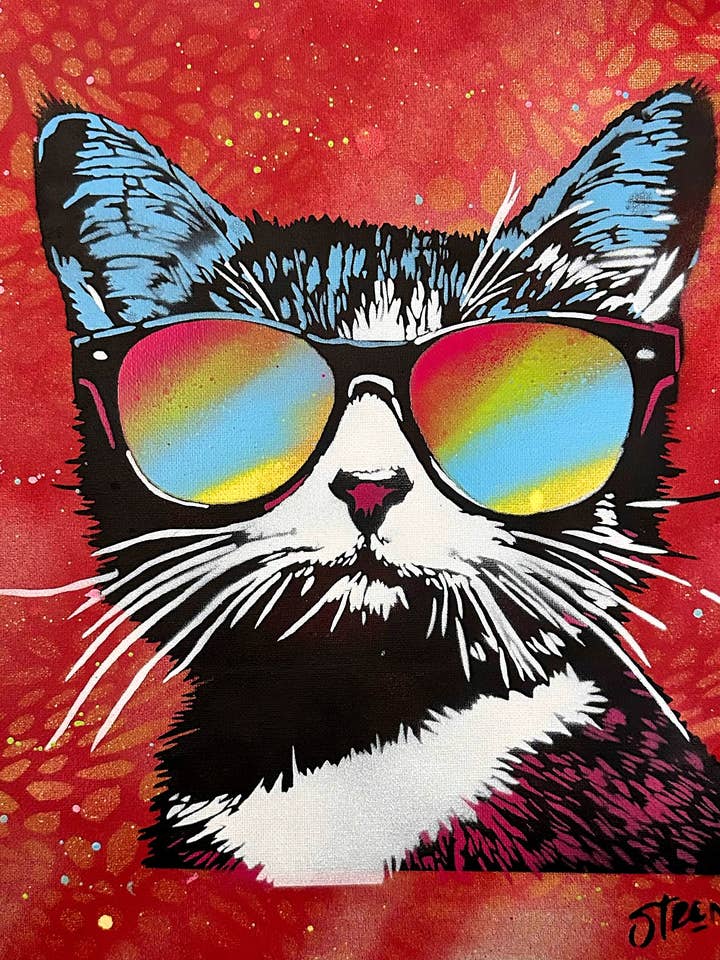 Decoración del hogar, arte de pared, regalos para ella -"Shadey" para venta al por mayor de Art For Dudes