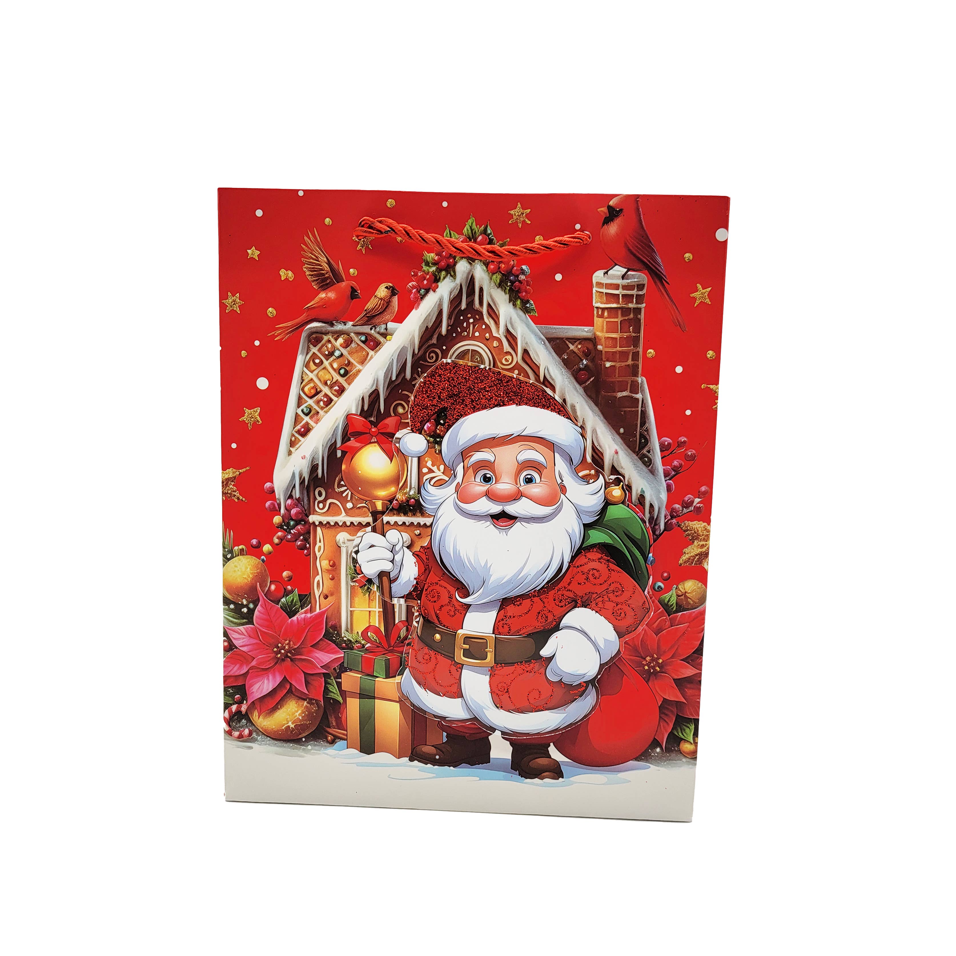 Crover - Wholesale Gift Bag - Santa Claus Christmas Gift Bags – Gingerbread House1