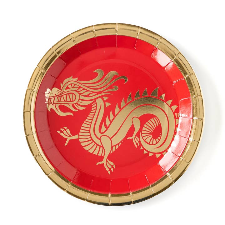 CNY140 - Chinese New Year Dragon Plates for wholesale by My Mind’s Eye