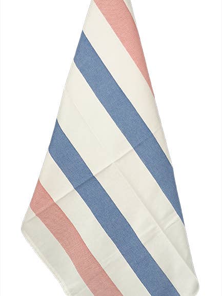BOUILLABAISSE tea towel - Blue, White, Red -100% Cotton for wholesale by Dresseur de tables