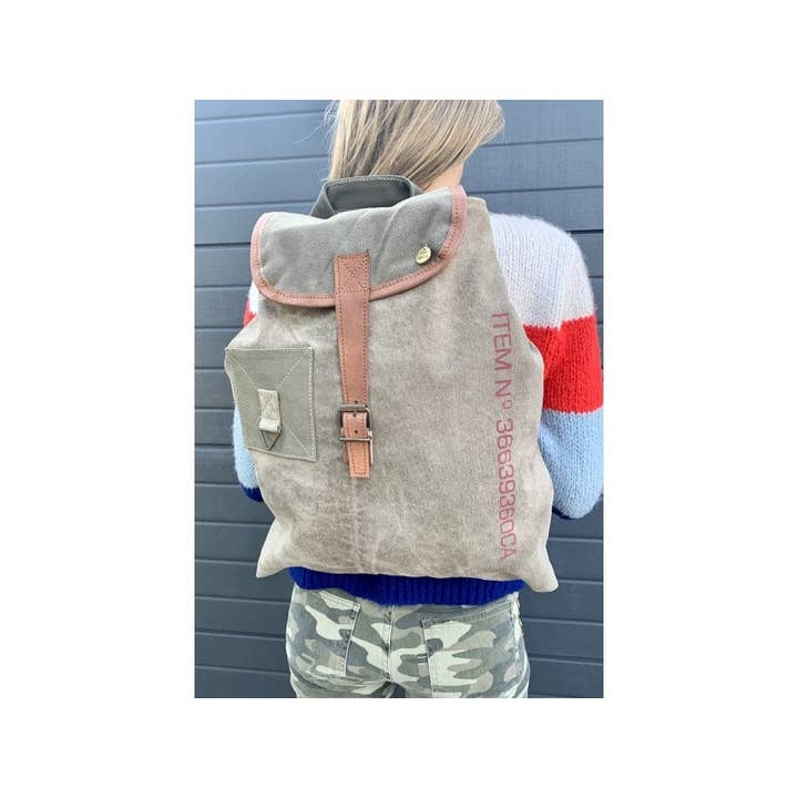 Casa Natura Design SL - Wholesale Backpack - Unisex - MAYA MO14 Vintage Backpack Made of Recycled Fabric1