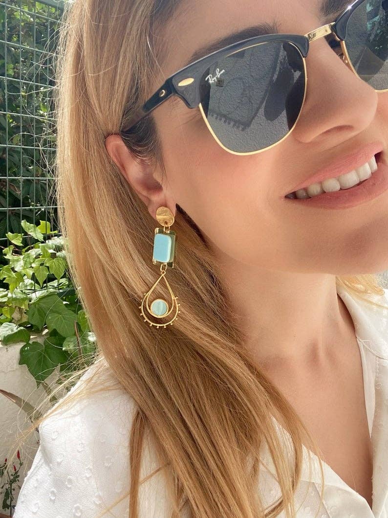 Christina Christi - Wholesale Dangle Earrings - Long Statement Earrings2