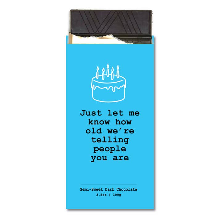 Chocolate Greeting Card - Funny Birthday for wholesale by Chocolate Cards