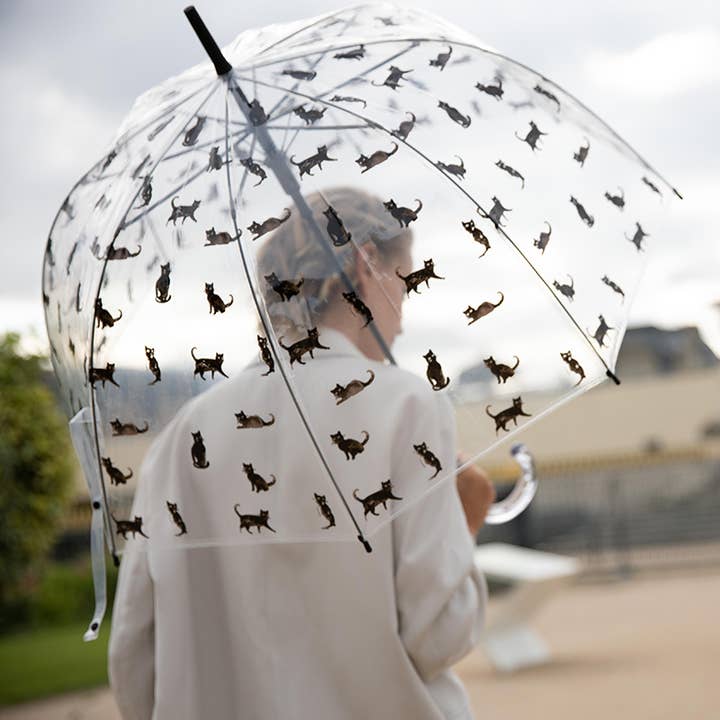 SMATI - Wholesale Umbrella - Women's - Transparent Dome Umbrella Cat