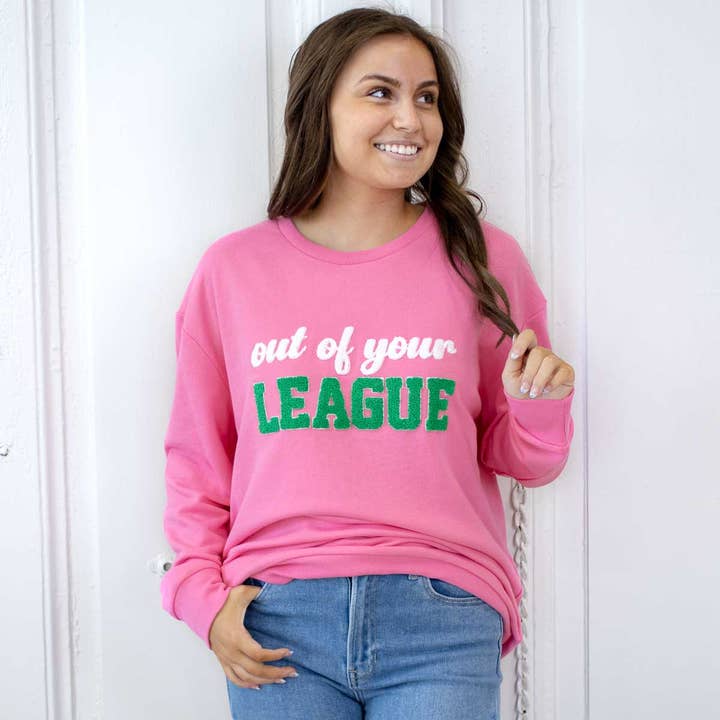 Camisola Out of Your League Rosa/Verde/Branco -Asst. por atacado de The Royal Standard