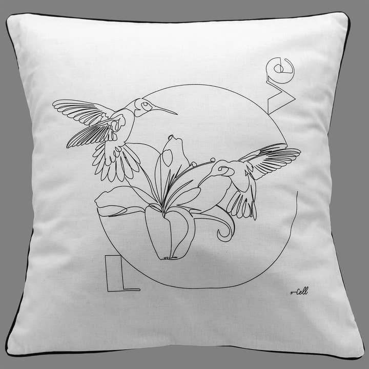 Cosette et les lys - Wholesale Throw Pillow Cover - Love — Textile Art Cover4