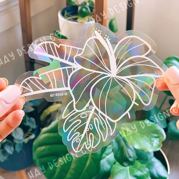 Hay Design Co. - Wholesale Suncatcher - Tropical Hibiscus Suncatcher2