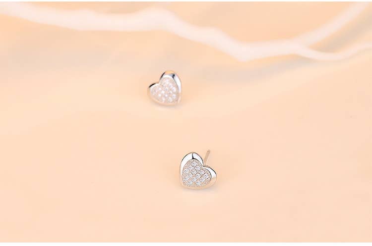 Gemscape UK – Großhandel Ohrstecker – Voll besetzter Liebesohrring aus Sterlingsilber4