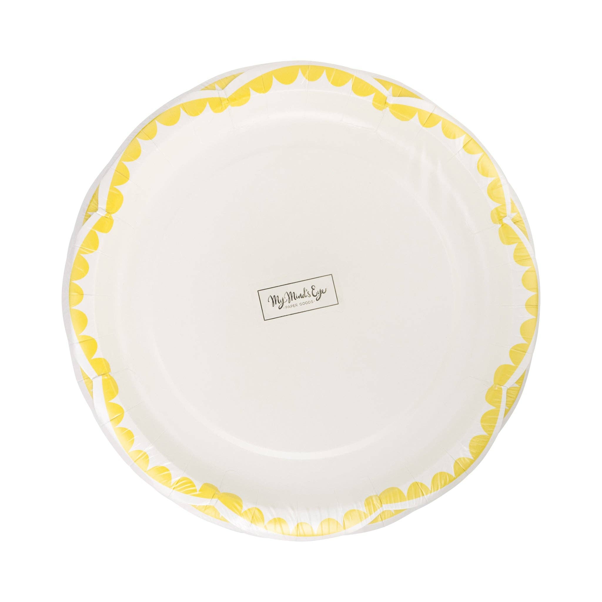 My Mind’s Eye - Wholesale Disposable Plate - PAR1127 - Yellow Dessert 8" Plate1