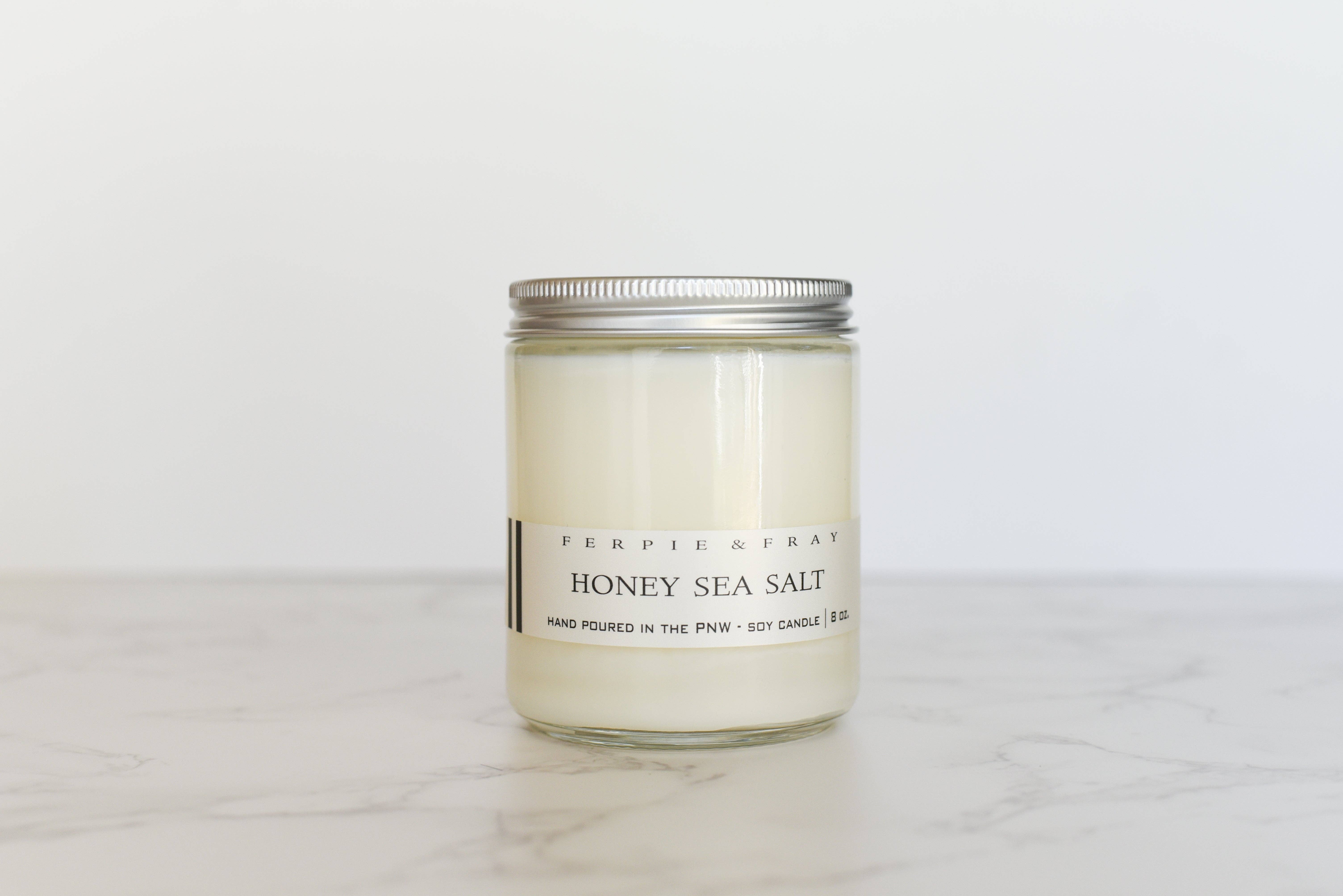 Ferpie + Fray - Wholesale Jar/Filled Candle - Honey Sea Salt5