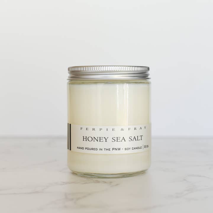 Ferpie + Fray - Wholesale Jar/Filled Candle - Honey Sea Salt5