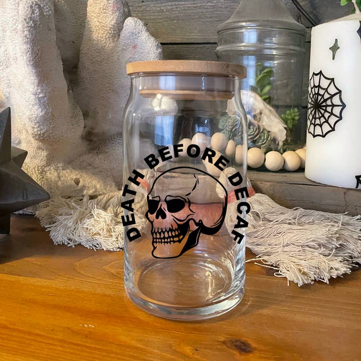 Mickee Mariee - Wholesale Drinking Glass/Cup - Custom Logo 16 or 20 oz Iced Coffee Cup - Glass Beer Can